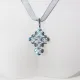 Small Cross - Sierra-Gray Organza - 1